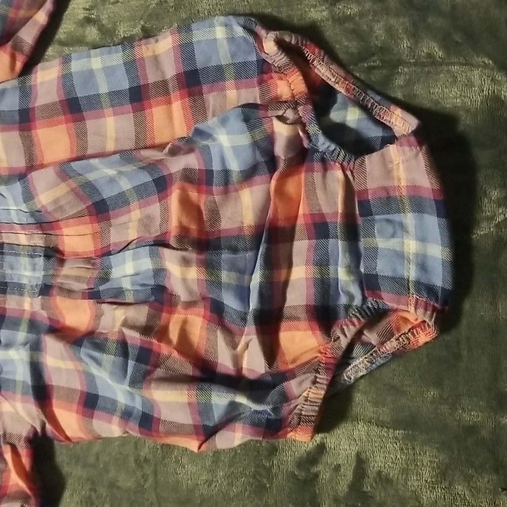Oshkosh Baby Girl's Plaid Onesie - Picture 2 of 11